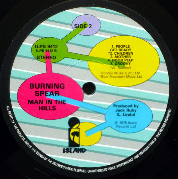 Burning Spear : Man In The Hills (LP, Album, RE)