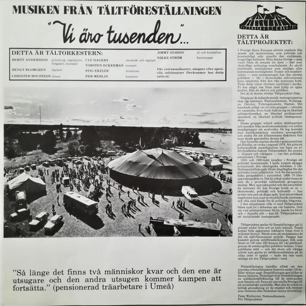 Tältorkestern : Vi Äro Tusenden... (LP, Album)
