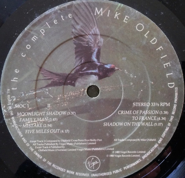 Mike Oldfield : The Complete Mike Oldfield (2xLP, Comp)