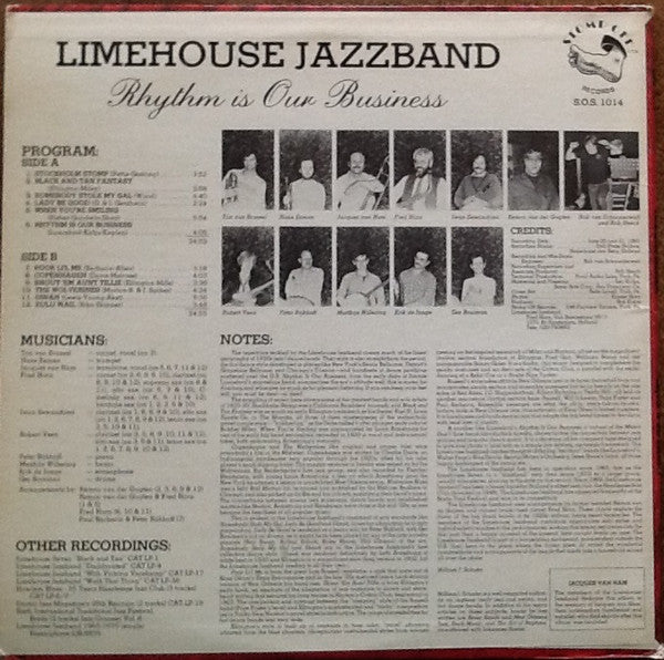 Limehouse Jazzband : Rhythm Is Our Business (LP, Album, Red)