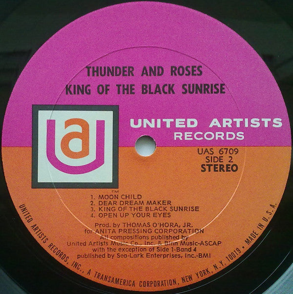 Thunder And Roses : King Of The Black Sunrise (LP, Album)