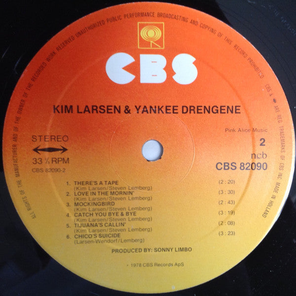 Kim Larsen : Kim Larsen & Yankee Drengene (LP, Album, Unb)