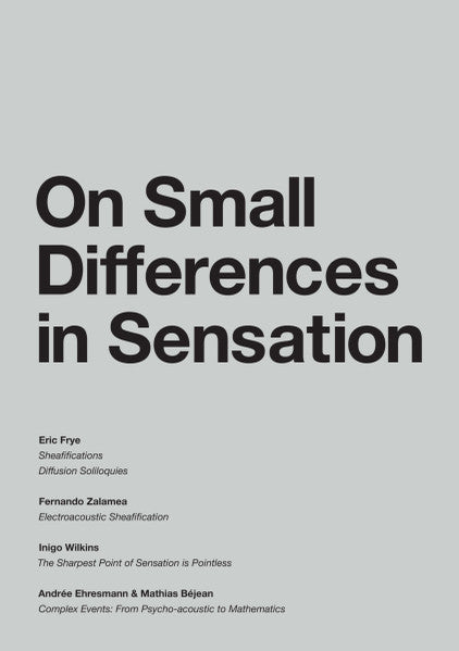 Eric Frye : On Small Differences In Sensation (LP, Album)