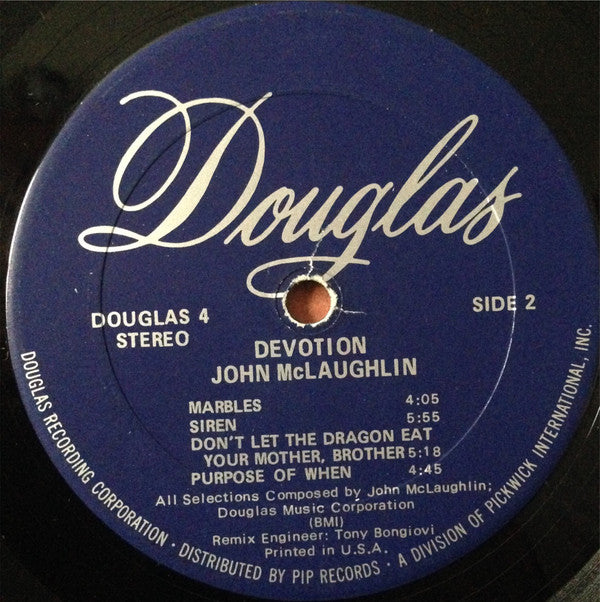 John McLaughlin : Devotion (LP, Album, Gat)