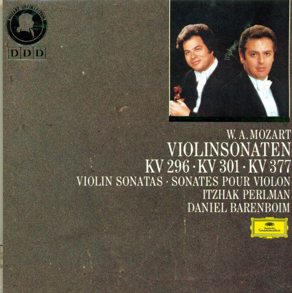 Wolfgang Amadeus Mozart, Itzhak Perlman, Daniel Barenboim : Violinsonaten KV 296 ・ KV 301 ・ KV 377 (CD, Comp)