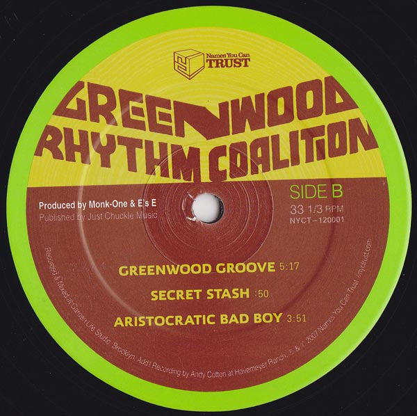 Greenwood Rhythm Coalition : Greenwood Rhythm Coalition (12", EP)