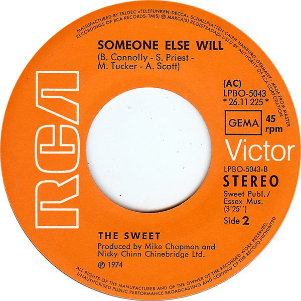 The Sweet : Turn It Down (7", Single)