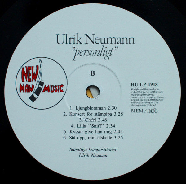 Ulrik Neumann : Personligt (LP)