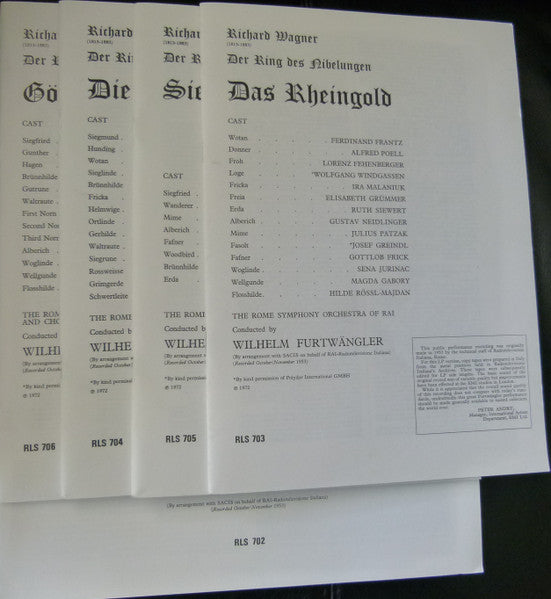 Richard Wagner, Wilhelm Furtwängler : Der Ring Des Nibelungen (18xLP, Mono + Box)