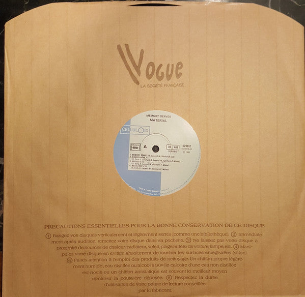 Material : Memory Serves (LP, Album, Yel)