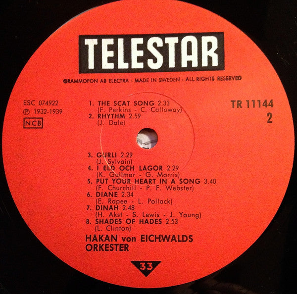 Håkan Von Eichwalds Orkester : 1932 & 1939 (LP, Comp)