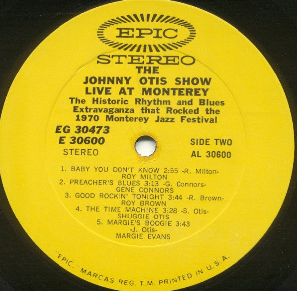 The Johnny Otis Show : The Johnny Otis Show Live At Monterey! (2xLP, Album)
