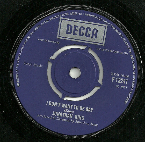 Jonathan King : Hooked On A Feeling (7", Single)