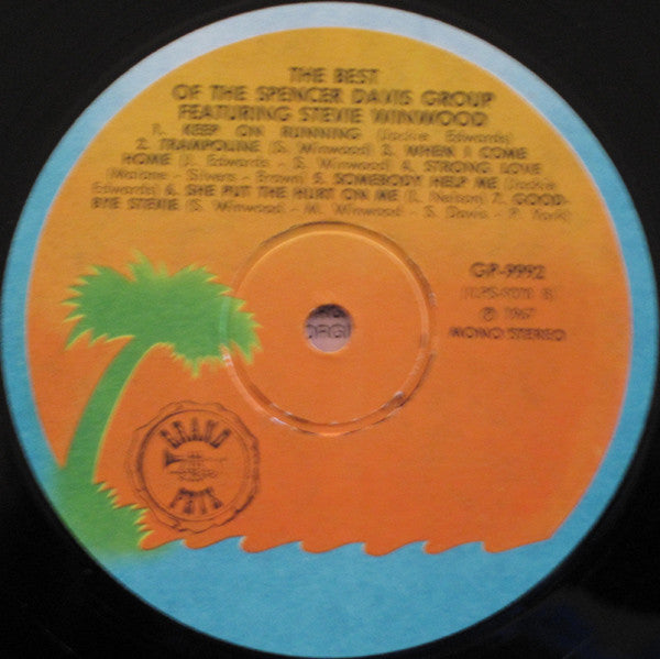 The Spencer Davis Group Featuring Steve Winwood : The Best Of The Spencer Davis Group (LP, Comp, RE)