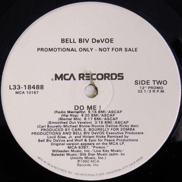 Bell Biv DeVoe : Do Me! (12", Single, Promo)