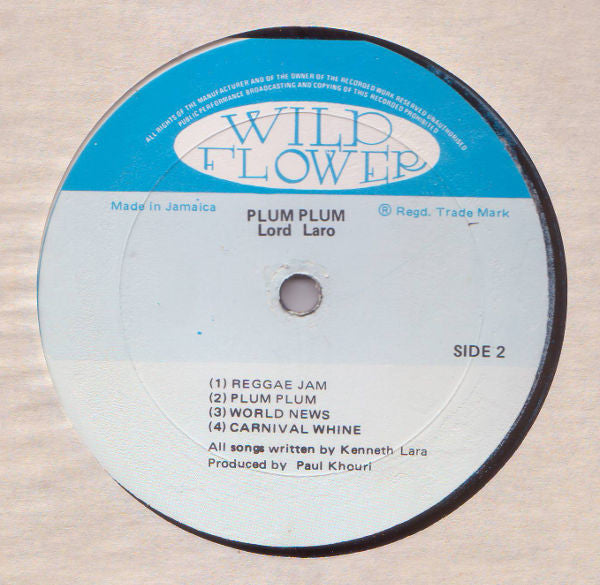 Lord Laro : Plum Plum (LP, Album)