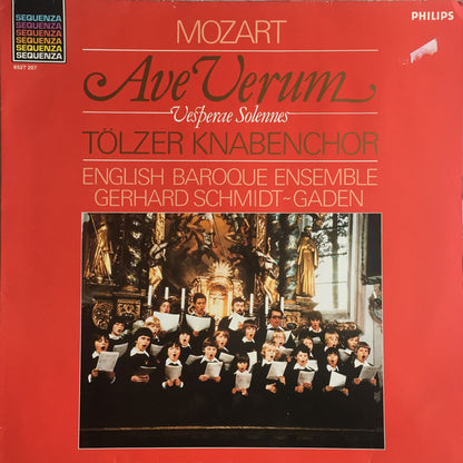 Wolfgang Amadeus Mozart, Tölzer Knabenchor, English Baroque Ensemble, Gerhard Schmidt-Gaden : Ave Verum / Vesperae Solennes (LP, Album)