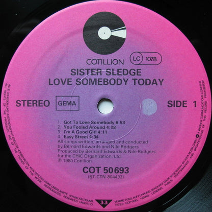 Sister Sledge : Love Somebody Today (LP, Album)