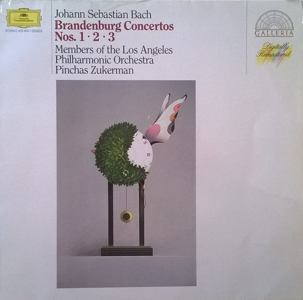 Johann Sebastian Bach - Los Angeles Philharmonic Orchestra / Pinchas Zukerman : Brandenburg Concertos Nos. 1· 2· 3 (LP, RE)