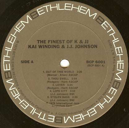 Kai Winding & J.J. Johnson : The Finest Of K & JJ (LP, Album, RE)