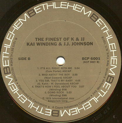 Kai Winding & J.J. Johnson : The Finest Of K & JJ (LP, Album, RE)