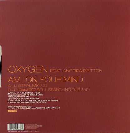 Oxygen Feat. Andrea Britton : Am I On Your Mind (12", Single)