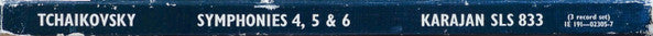Pyotr Ilyich Tchaikovsky - Herbert von Karajan, Berliner Philharmoniker : Symphonies Nos. 4, 5 & 6 (3xLP + Box, Album)
