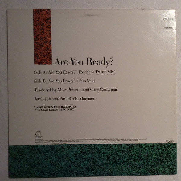 The Staple Singers : Are You Ready? (12", Single)