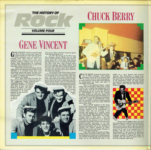 Chuck Berry / Gene Vincent / Everly Brothers / Sam Cooke : The History Of Rock (Volume Four) (2xLP, Comp, Mono)