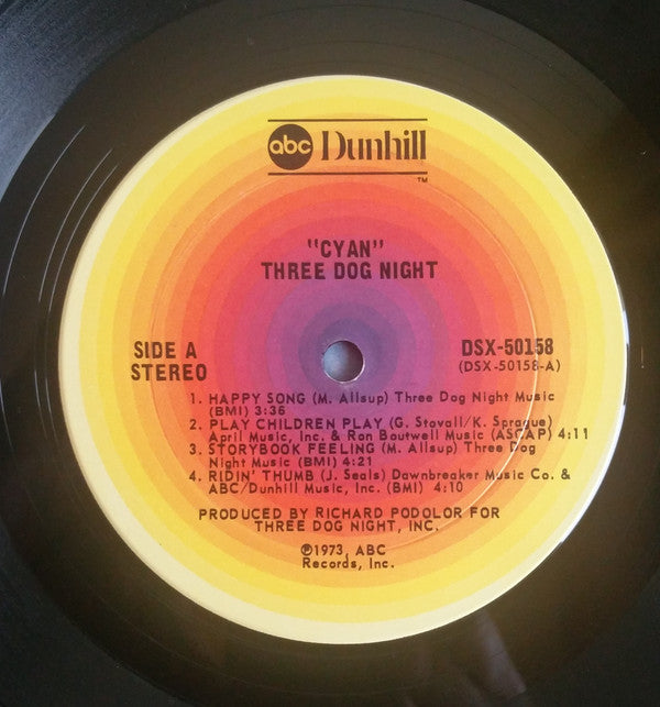 Three Dog Night : Cyan (LP, Album, RE)