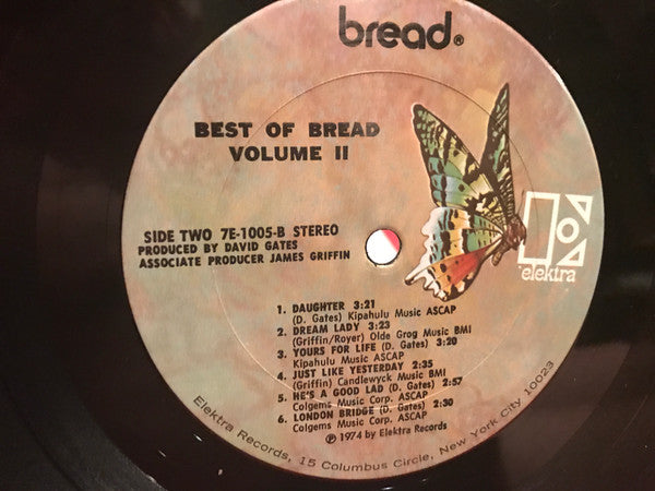 Bread : The Best Of Bread Volume Two (LP, Comp)