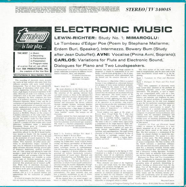 Various : Electronic Music (LP, Album)