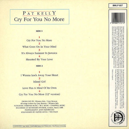 Pat Kelly : Cry For You No More (LP)