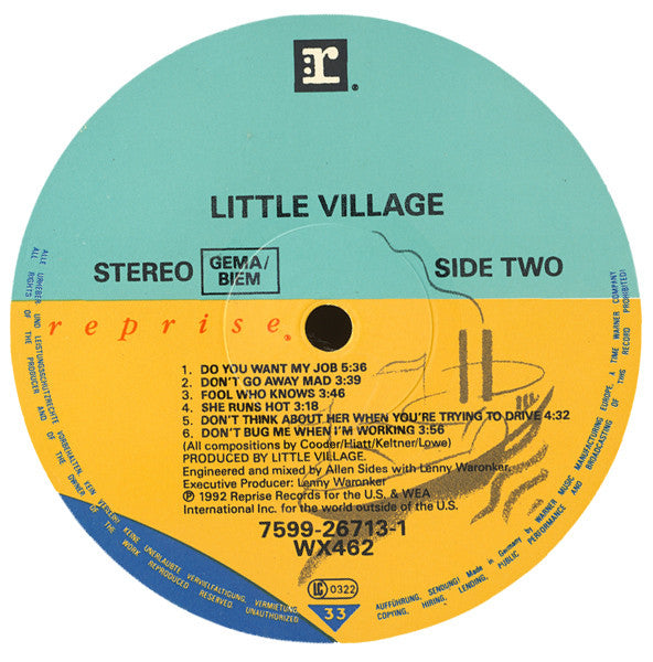 Little Village : Little Village (LP, Album)