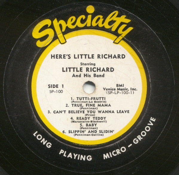 Little Richard : Here's Little Richard (LP, Album, Mono, 1st)