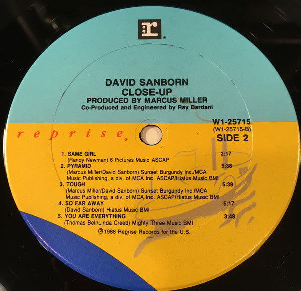 David Sanborn : Close-Up (LP, Album, Club)