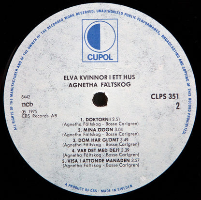 Agnetha Fältskog : Elva Kvinnor I Ett Hus (LP, Album)