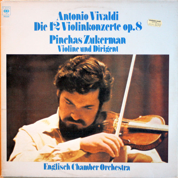 Antonio Vivaldi - Pinchas Zukerman, English Chamber Orchestra : Die 12 Violinkonzerte Op. 8 (2xLP)
