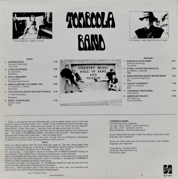 Tomboola Band : Nashville In My Mind (LP, Album)