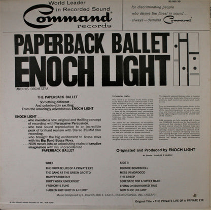 Enoch Light And His Orchestra : Paperback Ballet (LP, Album, RE)