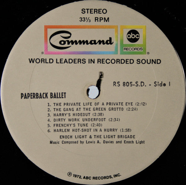Enoch Light And His Orchestra : Paperback Ballet (LP, Album, RE)