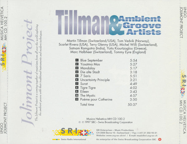 Martin Tillman & Ambient Groove Artists : Jolimont Project - Lingo (CD, Album)