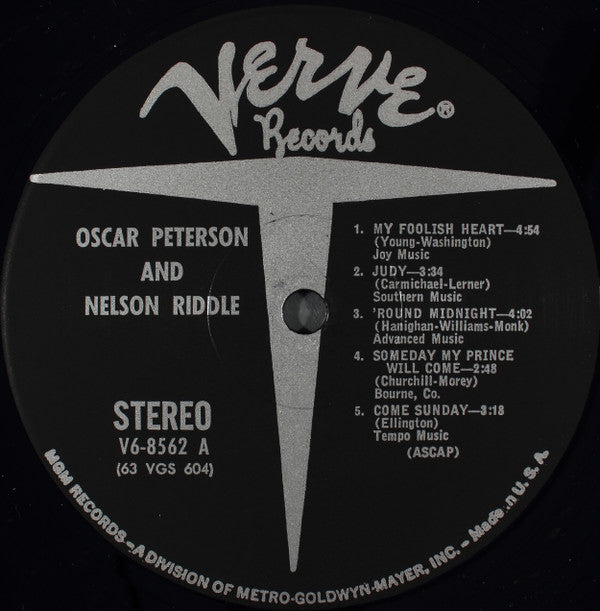 Oscar Peterson & Nelson Riddle : Oscar Peterson & Nelson Riddle (LP, Album)