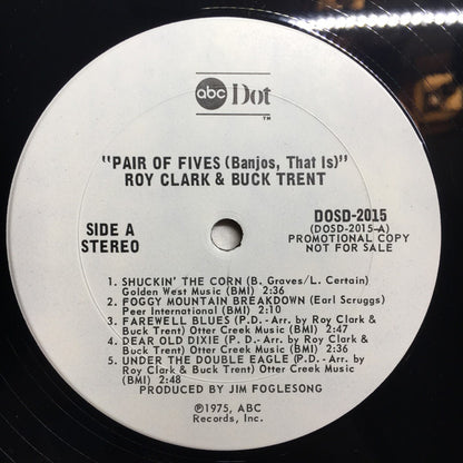 Roy Clark & Buck Trent : Pair Of Fives (Banjos,That Is) (LP, Promo)