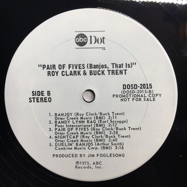Roy Clark & Buck Trent : Pair Of Fives (Banjos,That Is) (LP, Promo)