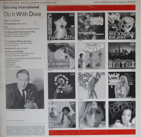 Wild Bill Davison & His Dixie Cats : Do It With Dixie (LP, Album)