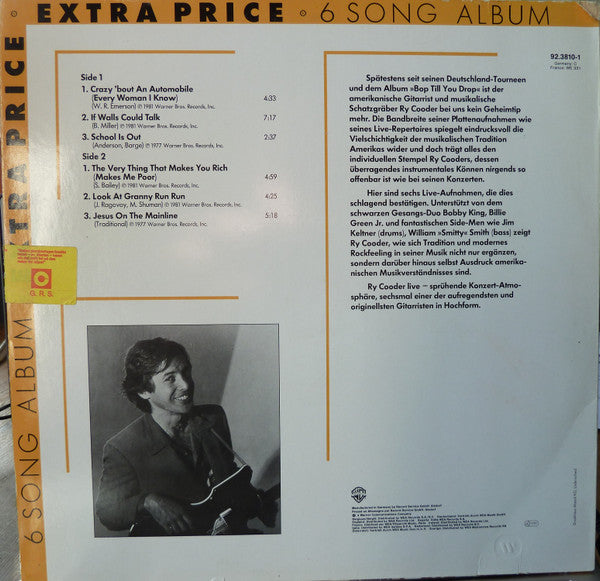 Ry Cooder : Live (LP, MiniAlbum)