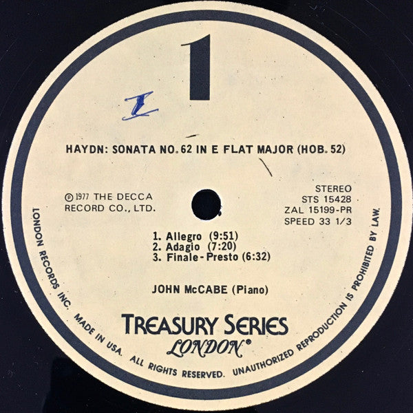 Joseph Haydn, John McCabe (2) : The Haydn Piano Sonatas - Volume 5 (4xLP + Box, Album)