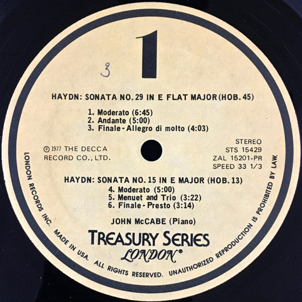 Joseph Haydn, John McCabe (2) : The Haydn Piano Sonatas - Volume 5 (4xLP + Box, Album)