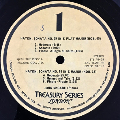 Joseph Haydn, John McCabe (2) : The Haydn Piano Sonatas - Volume 5 (4xLP + Box, Album)